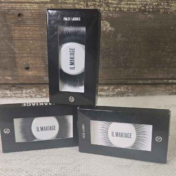 IL MAKIAGE Black False Lashes, Bundle Of  3 Pairs, NIB - Picture 1 of 3